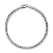 Spiritual Beads Flat Bead Bracelet in Sterling Silver, 8mm