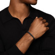 Chevron Flex Bracelet in Black Titanium, 6.4mm