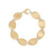 18K Yellow Gold Bracelet With Diamond Accents