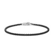 Box Chain Bracelet with Stainless Steel and Sterling Silver, 2.7mm