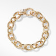 Oval Link Chain Bracelet in 18K Yellow Gold, 12mm