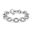 Oval Link Chain Bracelet in Sterling Silver