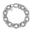 Oval Link Chain Bracelet in Sterling Silver