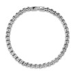 Double Box Chain Bracelet in Sterling Silver