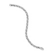 Torqued Faceted Chain Link Bracelet in Sterling Silver