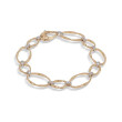 Marrakech Onde Collection Diamond Flat Link Bracelet
