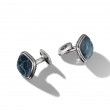 Exotic Stone Cufflinks in Sterling Silver with Pietersite, 18mm