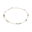 Jaipur 18K Yellow Gold Mixed Blue Topaz Necklace