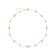 Siviglia Necklace With Oval Elements And Aquamarine