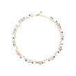 18K Yellow Gold Single-Strand Gemstone Necklace With Freshwater Pearls