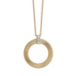 Masai Gold and Diamond Single Circle Short Necklace
