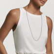 Box Chain Necklace in Sterling Silver with 14K Yellow Gold Accent, 2.7mm