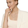 Box Chain Necklace in Sterling Silver with 14K Yellow Gold Accent, 1.7mm