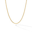 Box Chain Necklace in 18K Yellow Gold, 1mm