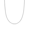 Box Chain Necklace in Sterling Silver with 14K Yellow Gold Accent, 1.7mm