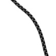 Box Chain Necklace in Darkened Stainless Steel, 4mm