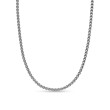 Double Box Chain Necklace in Sterling Silver, 2.6mm