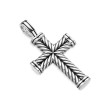 Chevron Cross Pendant in Sterling Silver