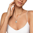 Pisces Amulet in Sterling Silver with 18K Yellow Gold and Diamonds, 19mm