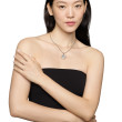 Aries Amulet in Sterling Silver with 18K Yellow Gold and Diamonds, 19mm