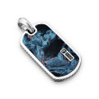 Streamline® Beveled Tag in Sterling Silver with Pietersite, 35mm