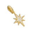 North Star Amulet in 18K Yellow Gold with Diamonds, 15mm