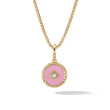 Cable Collectibles® Blush Enamel Charm in 18K Yellow Gold with Center Diamond