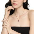 Marbella Pendant in 18K Yellow Gold with Amethyst, 12mm