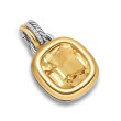 DY Mercer® Color Amulet in Sterling Silver with 18K Yellow Gold, Champagne Citrine and Diamonds, 13mm