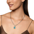 DY Mercer® Color Amulet in Sterling Silver with 18K Yellow Gold, Sky Blue Topaz and Diamonds, 13mm