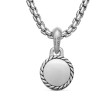 Evil Eye Amulet in Sterling Silver with Lapis