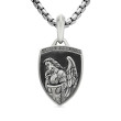St. Michael Amulet in Sterling Silver