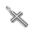 Deco Cross Pendant in Sterling Silver