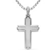 Deco Cross Pendant in Sterling Silver