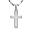 Deco Cross Pendant in Sterling Silver
