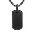 Chevron Tag in Black Titanium, 27mm