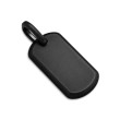 Chevron Tag in Black Titanium, 27mm