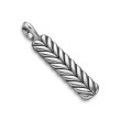 Chevron Ingot Tag in Sterling Silver