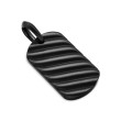 Sculpted Cable Tag in Black Titanium, 27mm