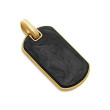 Forged Carbon Tag in 18K Yellow Gold, 42mm