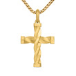 DY Helios™ Cross Pendant in 18K Yellow Gold, 48mm