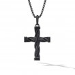 DY Helios™ Cross Pendant in Black Titanium, 48mm