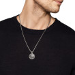 Petrvs® Wolf Amulet in Sterling Silver with Black Diamonds, 30.3mm