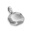 Faceted Amulet in Sterling Silver, 16mm