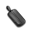 Chevron Tag in Black Titanium, 27mm