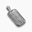 Chevron Tag in Sterling Silver, 27mm