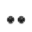 Petite Chatelaine® Stud Earrings in Sterling Silver with Black Onyx