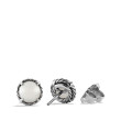 Petite Chatelaine® Stud Earrings in Sterling Silver with Pearls