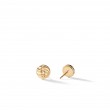 Sculpted Cable Stud Earrings in 18K Yellow Gold, 8mm