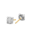 Petite Chatelaine® Stud Earrings in Sterling Silver with Full Pave Diamonds